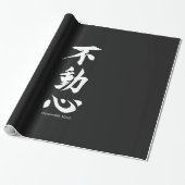 "Fudoshin" Japans Kanji Betekenis van een onbeweeg Cadeaupapier (Uitgerold)