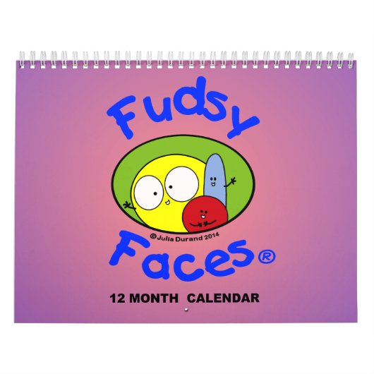 "Fudsy Faces" — 12-maandelijkse kalender (Hoes)