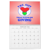 "Fudsy Faces" — 12-maandelijkse kalender (Feb 2026)