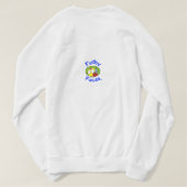 "Fudsy Faces", Happy Holly Kerstmis, Sweatshirt (Design achterkant)