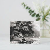 Fuegian Wigwams at Hope Harbourin the Magdalen Briefkaart (Staand voorkant)