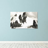 Fuegiërs gaan handel drijven in Zapallos Canvas Afdruk (Insitu (Houten vloer))