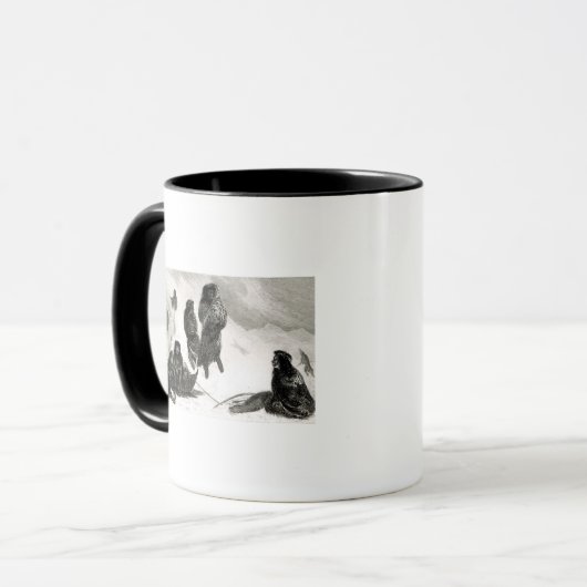 Fuegiërs gaan handel drijven in Zapallos Mok (Voorkant links)