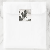 Fuegiërs gaan handel drijven in Zapallos Vierkante Sticker (Tas)