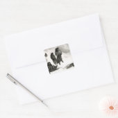 Fuegiërs gaan handel drijven in Zapallos Vierkante Sticker (Envelop)