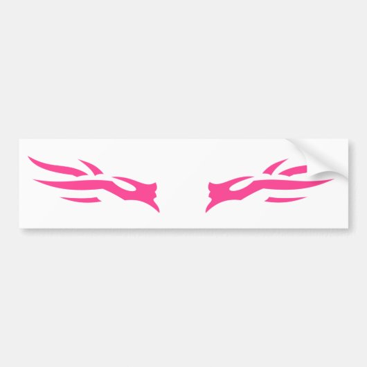 Fuego Rosa Bumpersticker (Voorkant)
