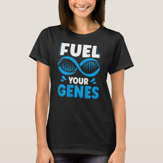 Fuel je genen backprint biologie leraar t-shirt