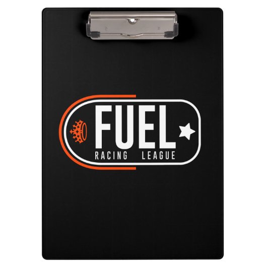FUEL Racing League Zwart Klembord (Voorkant)