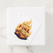 Fuel the Fire Feel the Power Motivational Tee Bedankjes Labels (In situ)