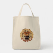 Fuel Your Day – Coffee Power Tee Tote Bag (Achterkant)