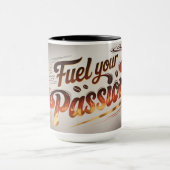 Fuel Your Passion Coffee Cup – Bold Flame-geïnspir Mok (Midden)