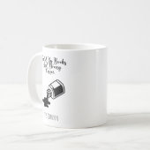 Fueled By Books And Strong Coffee Reader Life Koffiemok (Voorkant links)