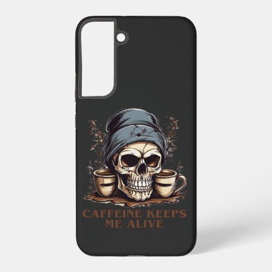 Fueled by Caffeine-Caffeine Keeps Me Alive Samsung Galaxy Hoesje (Achterkant)