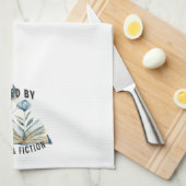 Fueled by Coffee & Fiction Kitchen Towel Theedoek (Quarter Fold)