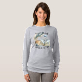Fueled by Coffee & Fiction Longsleeve T-shirt (Voorkant volledig)