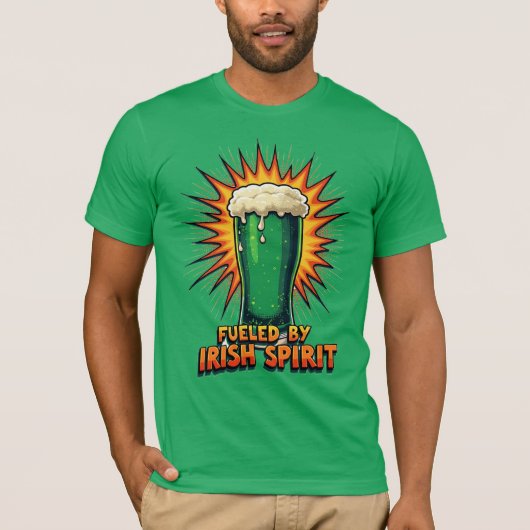 Fueled by Irish Spirit T-shirt (Voorkant)