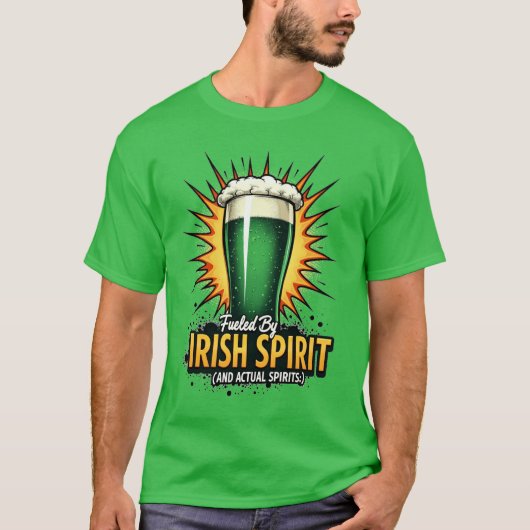 Fueled by Irish Spirit T-shirt (Voorkant)