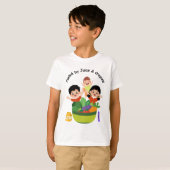 Fueled by Juice and Crayons Fun School T-Shirt (Voorkant volledig)