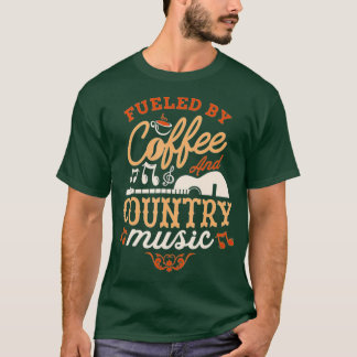 Fueled by kluis and country music funny saying t-shirt