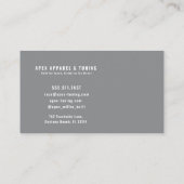 Fueled by Passion, Driven by Style: Premium Custom Visitekaartje (Achterkant)