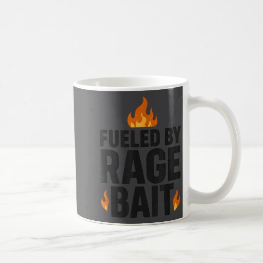 Fueled By Rage Bait Funny Meme Internet Quote  Koffiemok (Rechts)