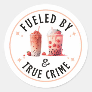 Fueled door Boba Tea en True Crime Ronde Sticker