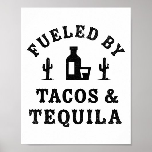 Fueled Funny Cinco de Mayo Party Poster (Voorkant)