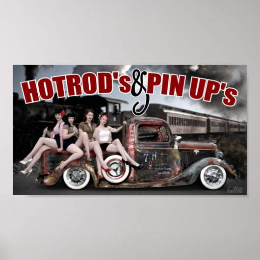 FuelFoto - Hot Rod en Pin Up's Poster (Voorkant)