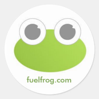 FuelFrog ronde Sticker