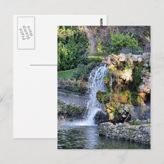 Fuente en el Parque del Retiro, Madrid Briefkaart (Voorkant / Achterkant)