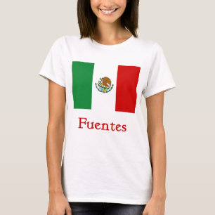 Fuentes Mexicaanse vlag T-shirt