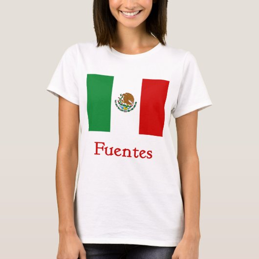 Fuentes Mexicaanse vlag T-shirt (Voorkant)