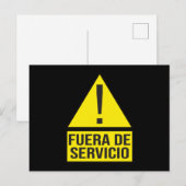 Fuera de Servicio Briefkaart (Voorkant / Achterkant)