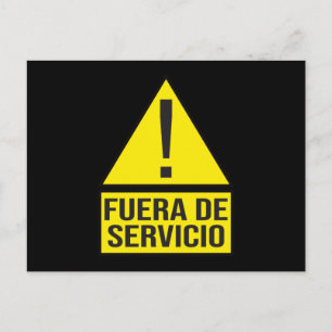 Fuera de Servicio Briefkaart