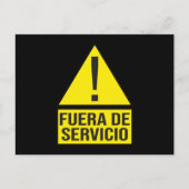 Fuera de Servicio Briefkaart (Voorkant)