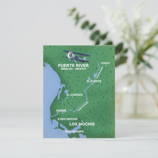 Fuerte Sinaloa, reiskaart Mexico (Staand voorkant)