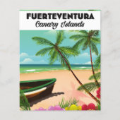 Fuerteventura Canary Islands Holiday briefkaart. (Voorkant)