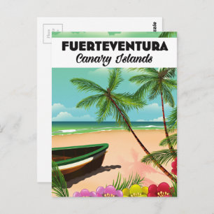 Fuerteventura Canary Islands Holiday briefkaart. Briefkaart