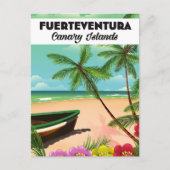Fuerteventura Canary Islands Holiday briefkaart. Briefkaart (Voorkant)