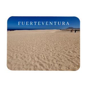 Fuerteventura Corralejo zandduinen uitzicht magnee Magneet
