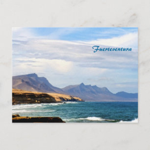 Fuerteventura Oceaan Kust Reis Kunst Briefkaart