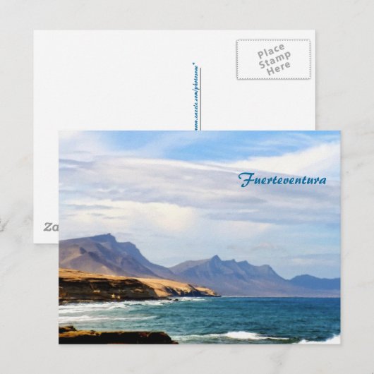 Fuerteventura, schildereffect briefkaart (Voorkant / Achterkant)