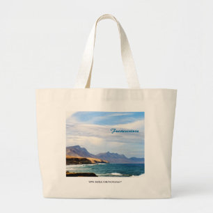 Fuerteventura, schildereffect grote tote bag