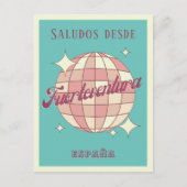 Fuerteventura Spanje vakantie retro Briefkaart (Voorkant)