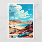 Fuerteventura Spanje vintage reisillustratie Briefkaart (Voorkant)