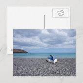 Fuerteventura, strand met zwarte vulkanische peerb briefkaart (Voorkant / Achterkant)