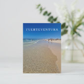 Fuerteventura strand uitzicht briefkaart (Staand voorkant)
