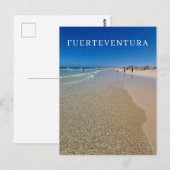 Fuerteventura strand uitzicht briefkaart (Voorkant / Achterkant)