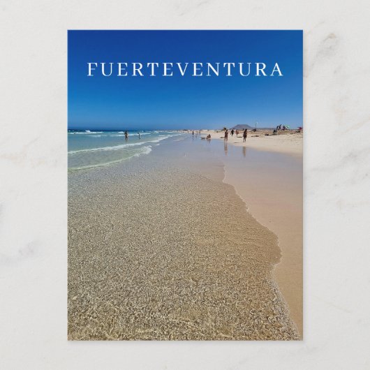 Fuerteventura strand uitzicht briefkaart (Voorkant)
