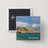 Fuerteventura Vierkante Button 5,1 Cm (Voorkant /achterkant)